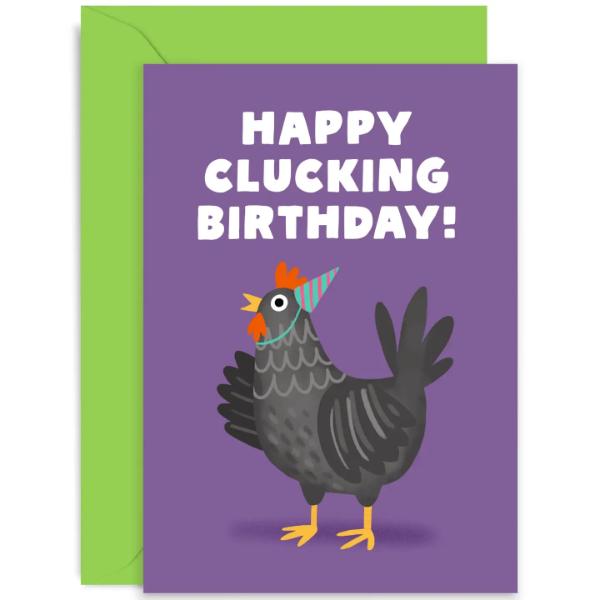 Clucking Birthday Card