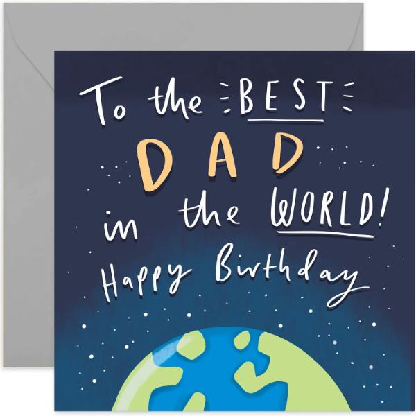 Dad Birthday World Card