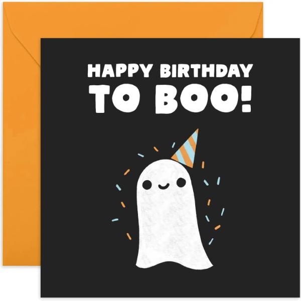 Happy Birthday to Boo Ghost Card