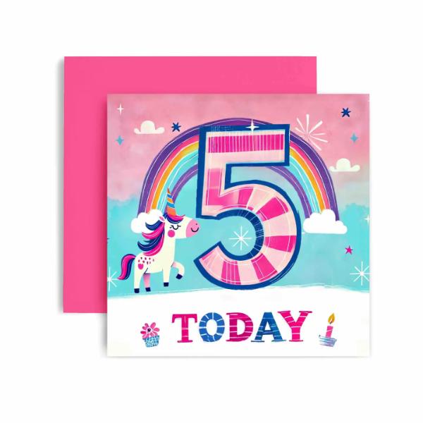 Magical Unicorn Birthday Today CardÂ for Her