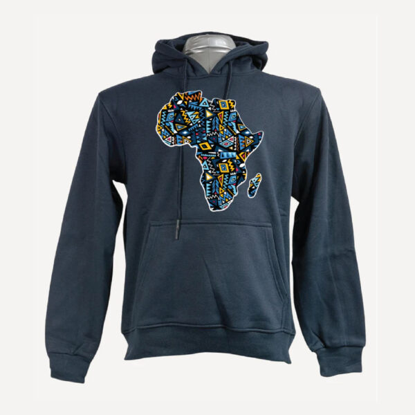 Adult Graphic Hoodies - Navy / Africa Map