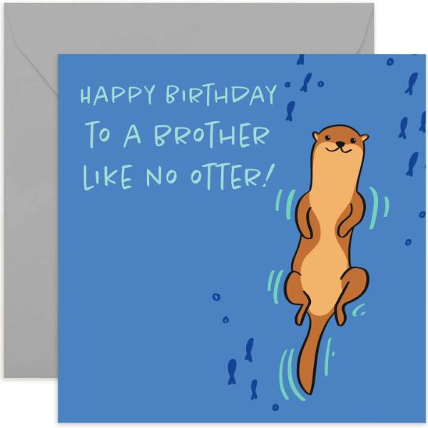 Otter Brother Card