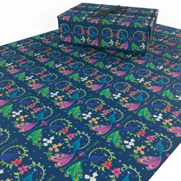 Purple Peacocks Wrapping Paper VSBPP:10-10/01.W