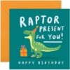 Raptor Birthday Card