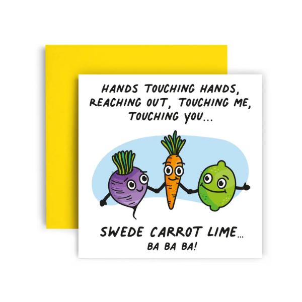 Swede Carrot Lime, Funny Birthday Card