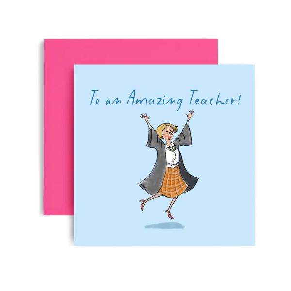 Thank you Female Teacher Card