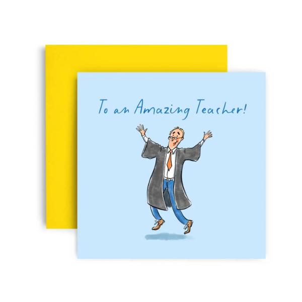 Thank you Male Teacher Card