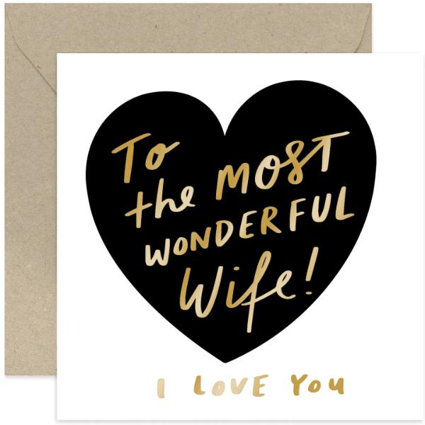 The Most Wonderful Wife Card