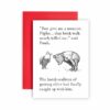 Winnie the Pooh Brisk Walk Getting Old Funny Birthday Card