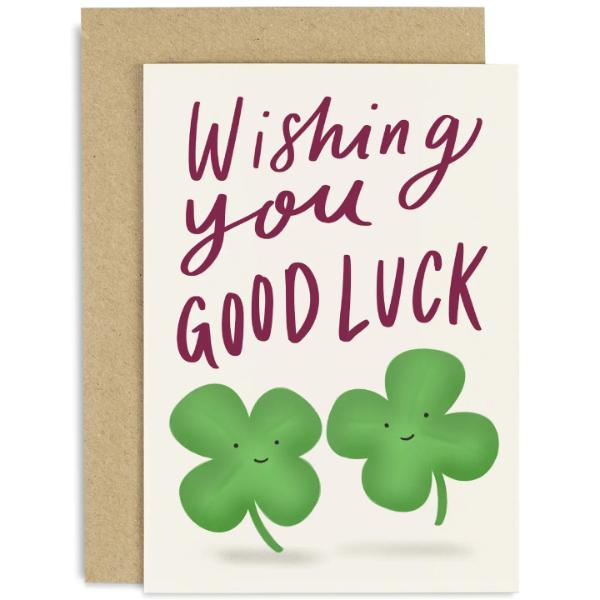 Wishing You Luck Clover Card