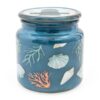 LIDDED CANDLE JAR 'COASTAL SHORES'