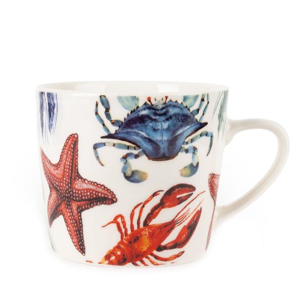 WIDE CONICAL MUG SEA CREATURES
