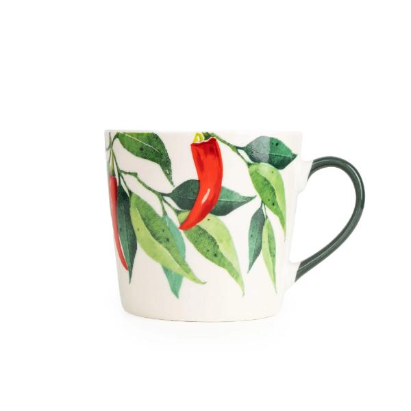 WIDE CONICAL MUG CHILLI PEPPER CREAM