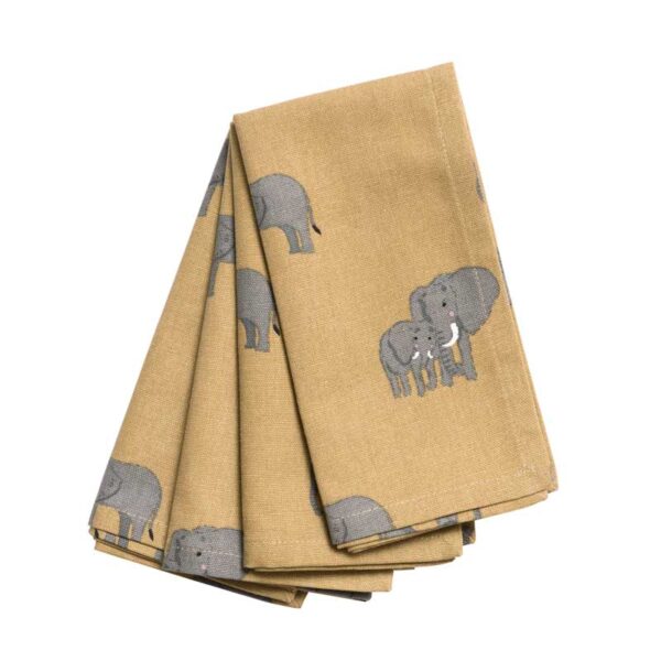 Napkins Set Of 4-Elephant