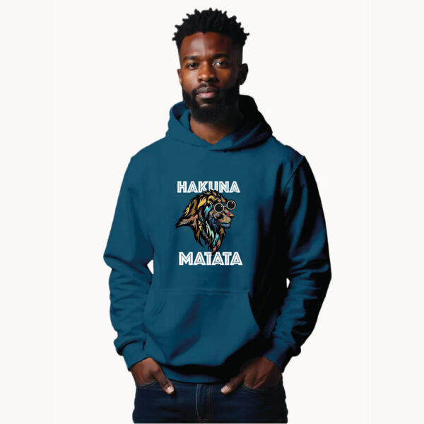 Adult Graphic Hoodies - Petro Blue/ hakuna matata simba