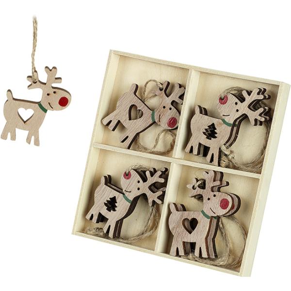 Hanging Reindeer Decorations , 5.5cm