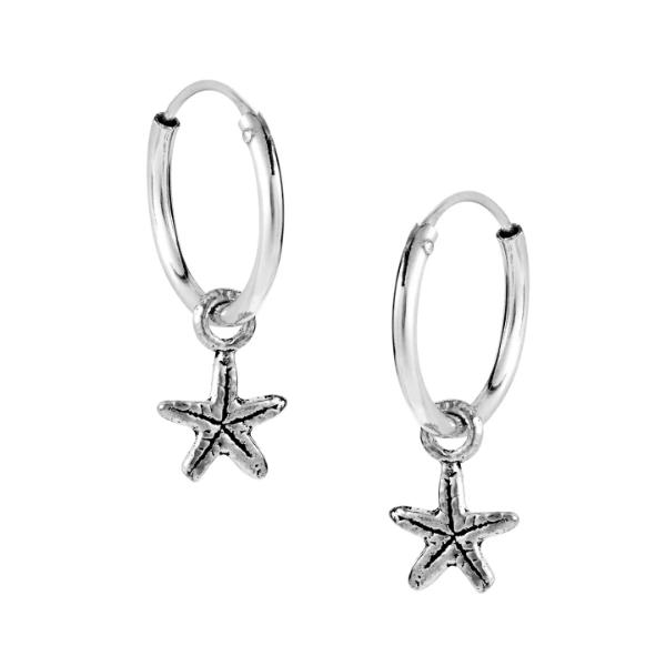 Cute Starfish Hoops