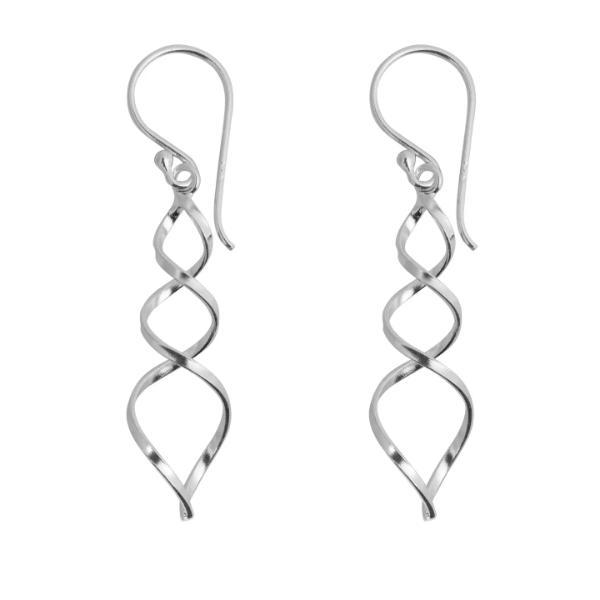 Stunning Silver Swirl Earrings