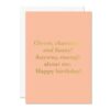 Clever Charming Funny Birthday Card C278