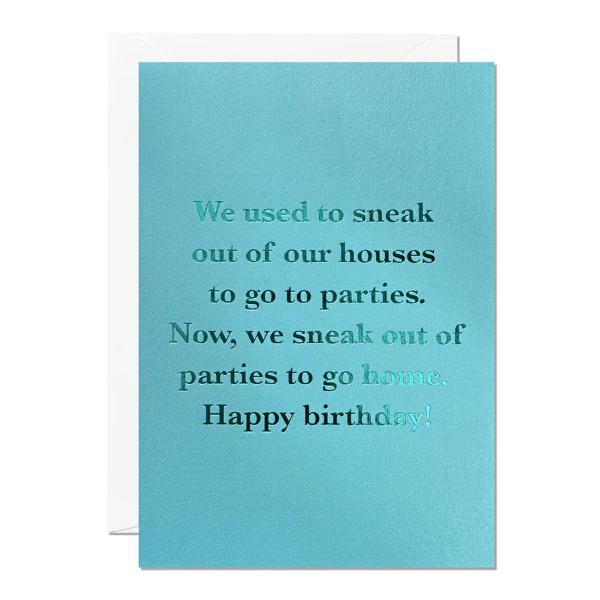 Sneaking Out Birthday Card C279