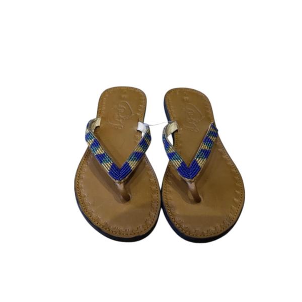 Slip On Sandals Flat Mama Africa - Peacock