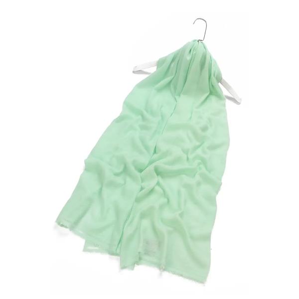 Plain Colour Pure Cashmere Scarf - Mint Green