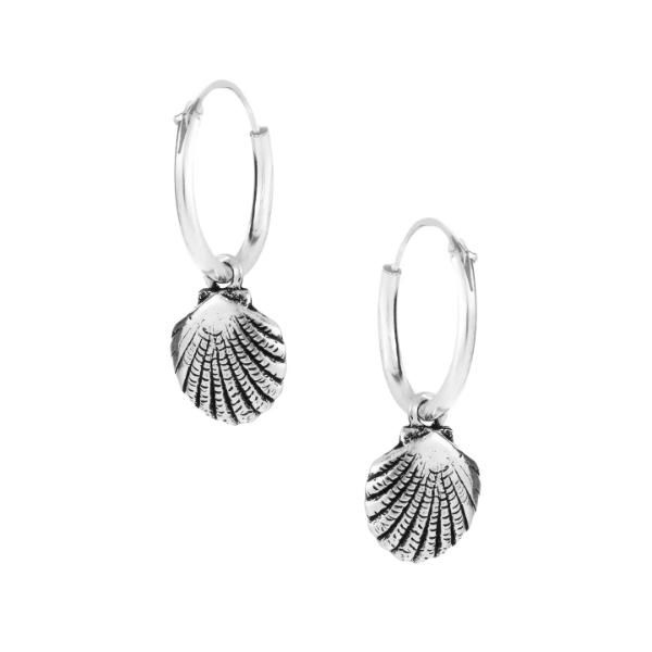 Pretty Shell Hoops