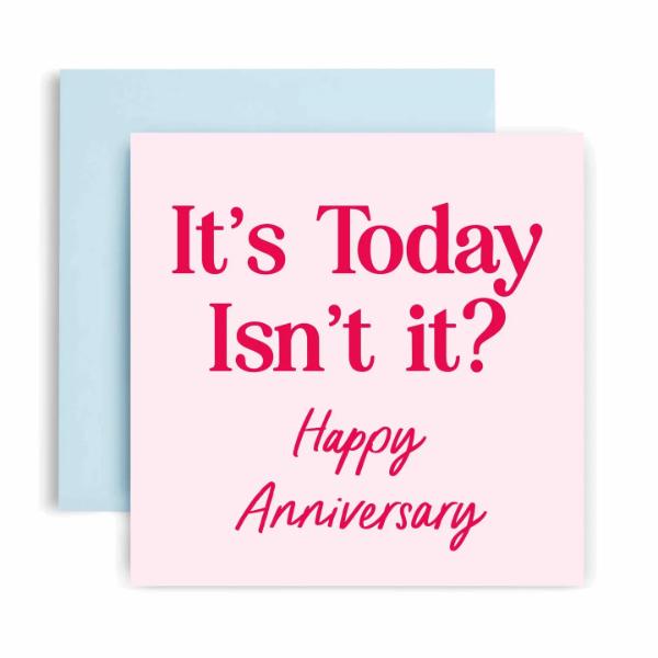 It's Today Isn't It? - Funny Anniversary Card
