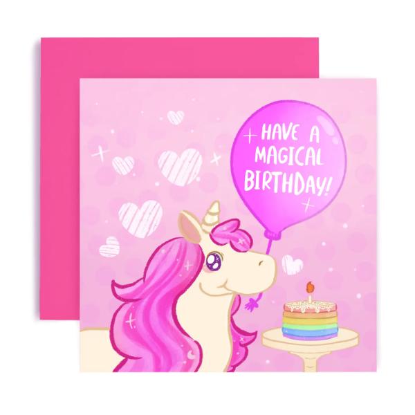 Unicorn Birthday Card Have a Magical Birthday