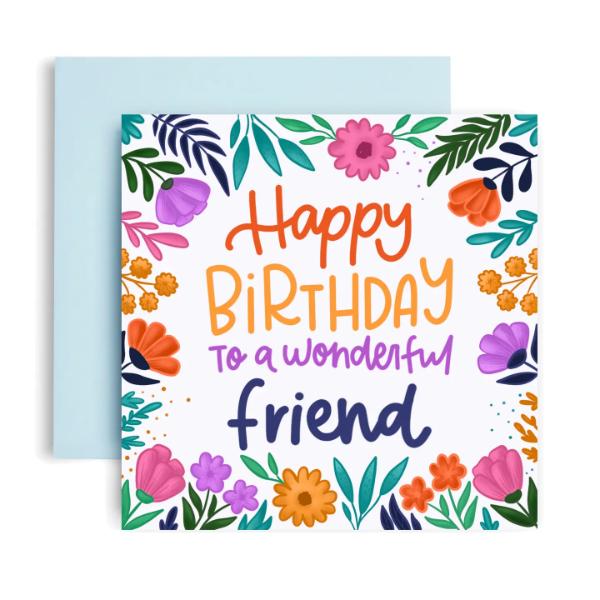 Floral Friend Birthday Card