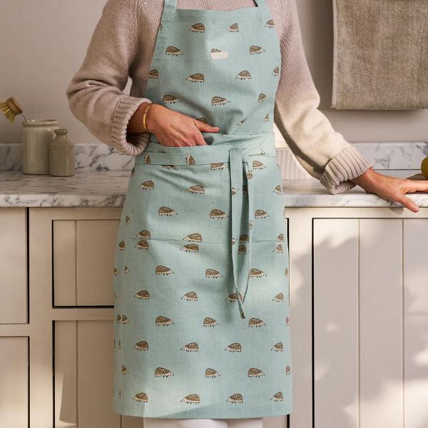 Adult Apron - Hedgehogs Pale Green ALL147250