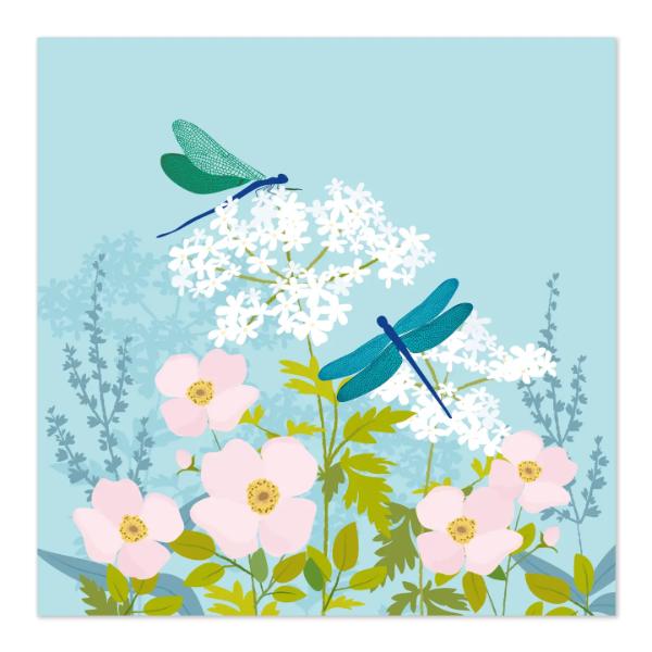 Dragonfly Blank Greeting Card BLA008