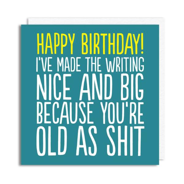 Big Writing' Birthday Card BF0670