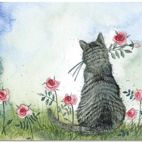 Cat And Roses Placemat MT48