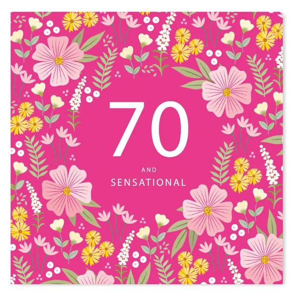 70 Birthday Card ISA018