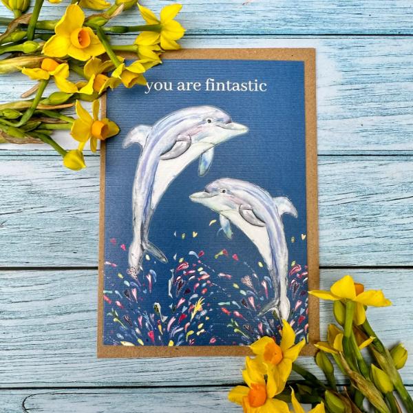 Fintastic Dolphin Card