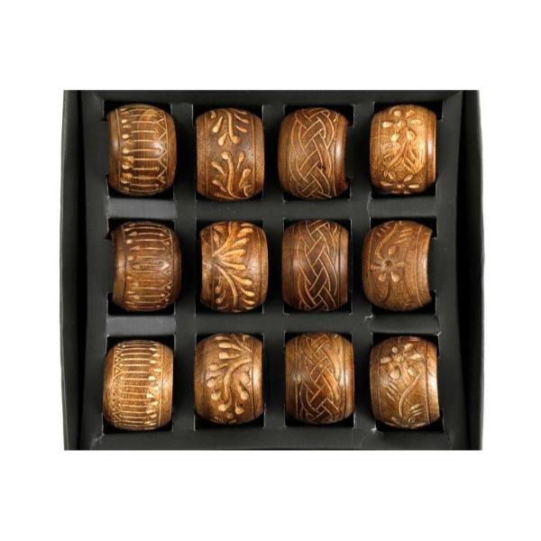 Engraved Wood Napkin Ring 5X4 KG3079