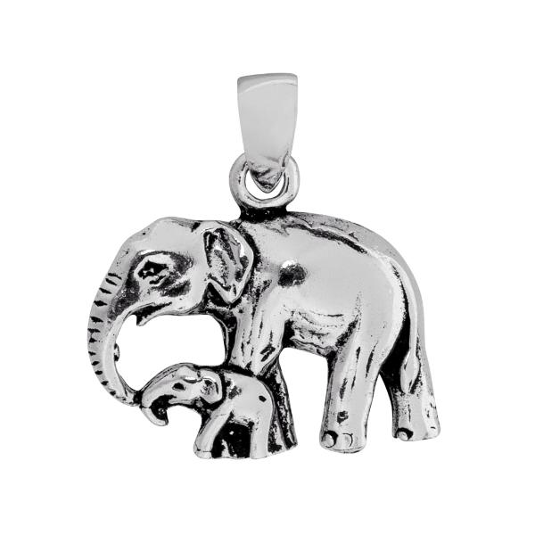 Elephant & Baby Pendant