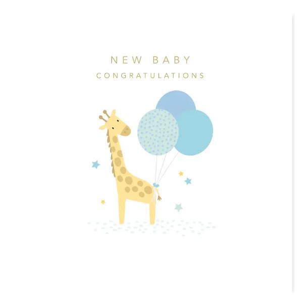 New Baby Giraffe Card NEB002
