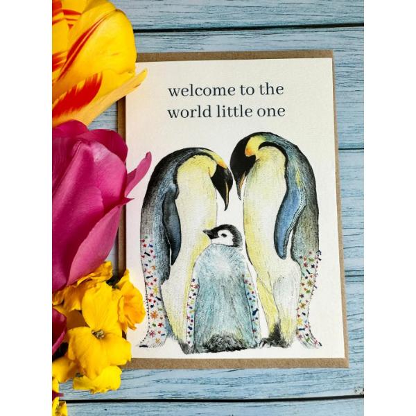 New Baby Penguins Welcome To The World Card