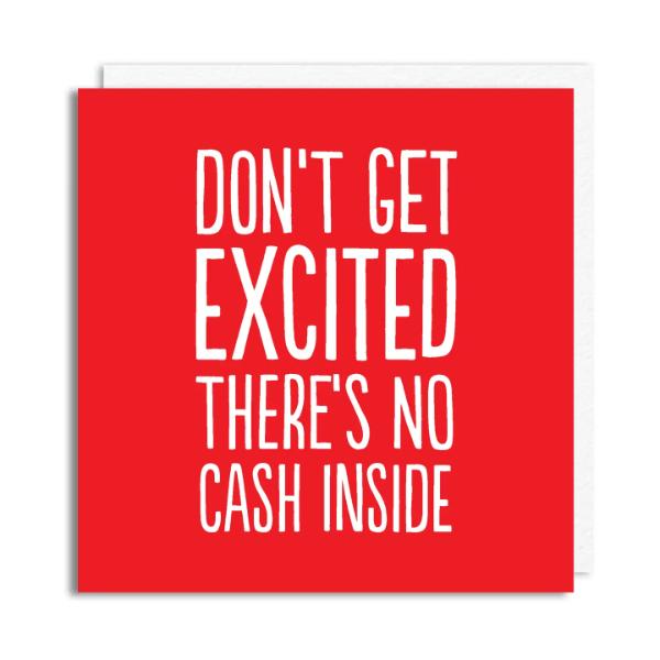 No Cash Inside Card' Birthday Card BF0007