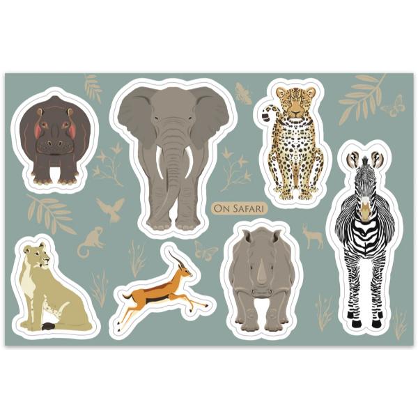 On Safari - Sticker Sheet 10x15cm ST0005