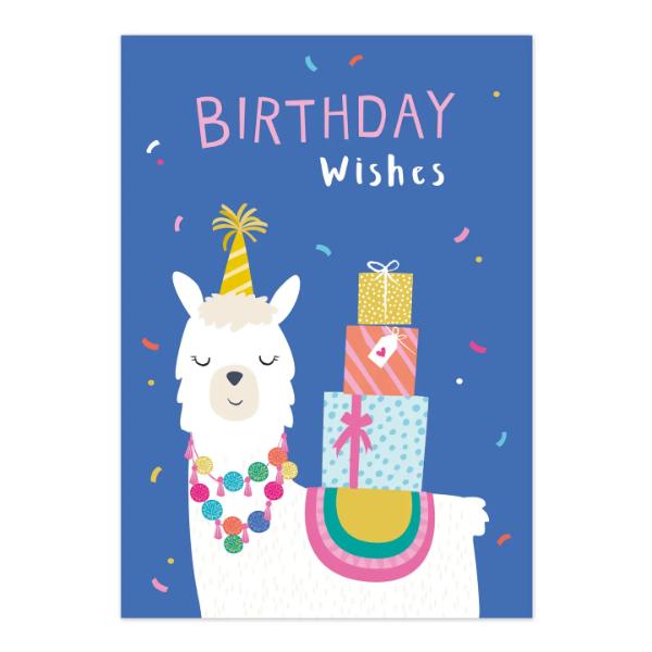 Party Llama Girl Card KBA004