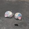 Spiral Shell, Multi Mother Of Pearl 9X8Mm Stud Earrings