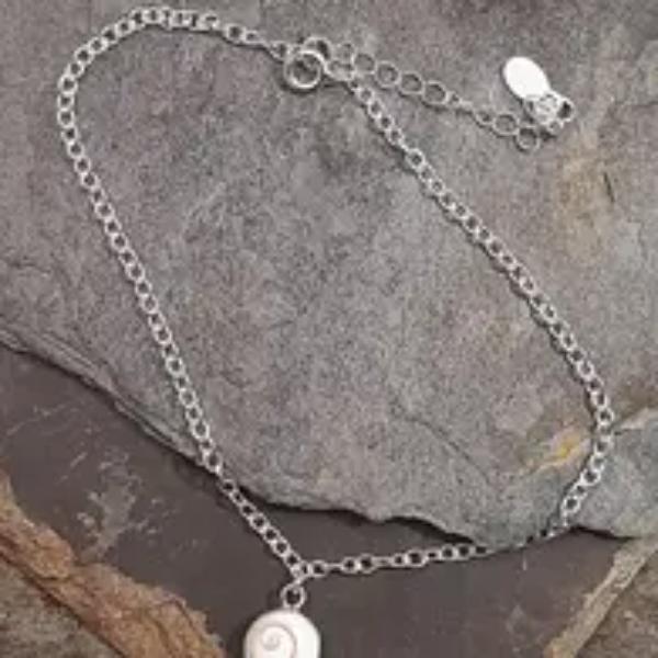 Shiva Eye Shell Anklet/Bracelet 20 cm + Ext