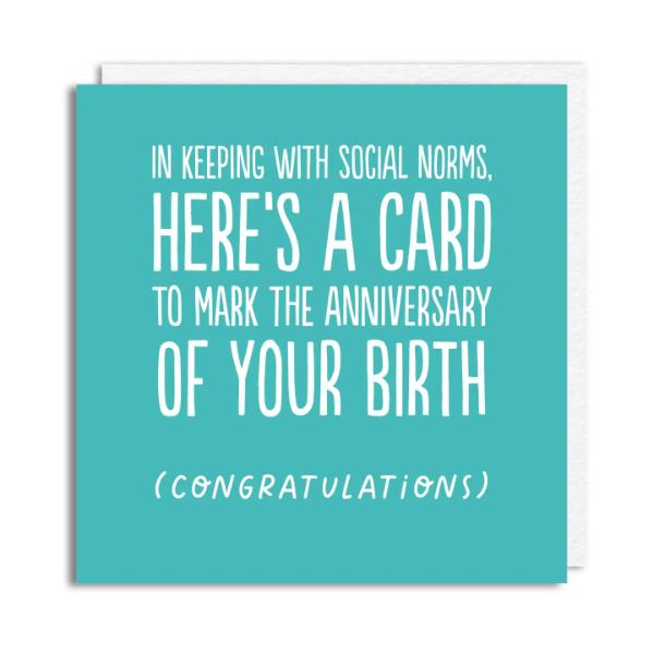 Social Norms' Birthday Card BC25-64