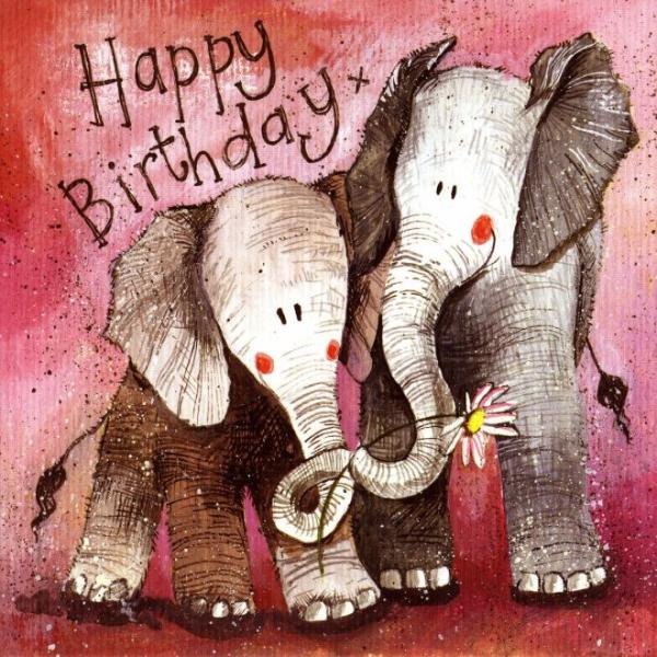 The Two Nellies Happy Birthday Car AC731