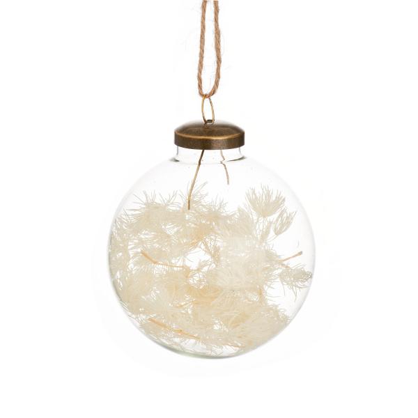 Dried Fern Filled Bauble VERXM237