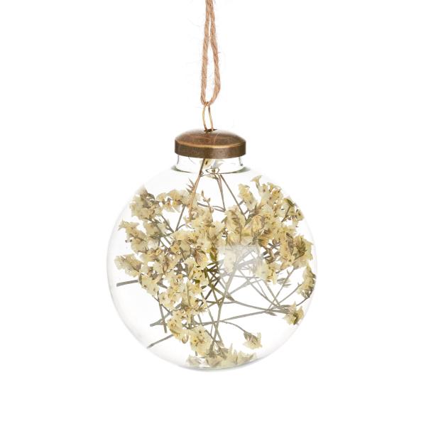 Dried Flower Filled Bauble VERXM238