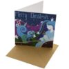 Christmas Snow Queen 148mm Square Card (blank inside) by Vicky Scott